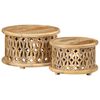 vidaXL Ensemble de tables basses 2 pcs bois de manguier solide