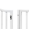 vidaXL Barri&egrave;re pour chien porte pliable 6panneaux blanc bois peuplier