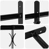 vidaXL Grille de Fen&ecirc;tre Noir 76 x 30 cm Acier enduit de poudre