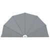 vidaXL Auvent lat&eacute;ral pliable de terrasse Gris 200 cm