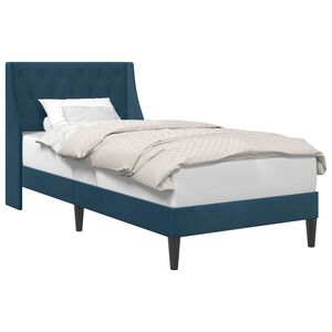 vidaXL Cadre de lit avec t&ecirc;te de lit Bleu 80 x 200 cm Velours