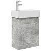 vidaXL Meuble de salle de bain avec robinet Gris b&eacute;ton