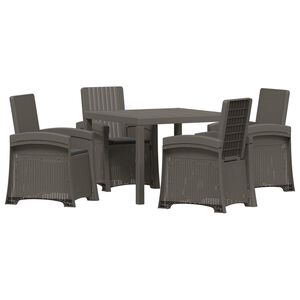 vidaXL Ensemble de salle &agrave; manger pour jardin 5 pc PP
