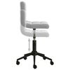 vidaXL Chaises pivotantes &agrave; manger lot de 6 gris clair velours