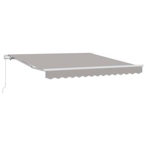 vidaXL Auvent r&eacute;tractable Gris clair 300 x 250 x 165 cm