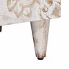 vidaXL Cabinet de chevet Blanc 40 x 33,5 x 46 cm Bois de mangue massif