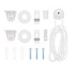 vidaXL Store enrouleur de douche avec cassette largeur du tissu 66 cm