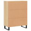 vidaXL Buffet ch&ecirc;ne sonoma 69,5x34x90 cm bois d'ing&eacute;nierie