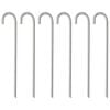 vidaXL Piquets de tente 6 pcs 37 cm &Oslash;10 mm acier galvanis&eacute;