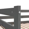 vidaXL Lit coulissant sans matelas gris 2x(90x200) cm