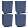 vidaXL Jardini&egrave;res 4 pcs bleu gris 30x30x37 cm polypropyl&egrave;ne