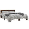 vidaXL Cadre de lit sans matelas ch&ecirc;ne fum&eacute; 160x200 cm