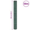 vidaXL Membrane anti-mauvaises herbes vert 1x50 m PP