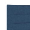 vidaXL Cadre de lit avec t&ecirc;te de lit Bleu 140 x 190 cm tissu