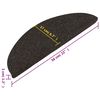 vidaXL Tapis d'escalier auto-adh&eacute;sifs 10 pcs noir 56x17x3 cm