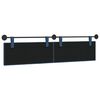 vidaXL T&ecirc;te de lit suspendue Montage mural Bleu 210 x 55 x 5 cm tissu