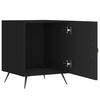 vidaXL Table de chevet noir 40x40x50 cm bois d&rsquo;ing&eacute;nierie