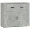 vidaXL Buffet Gris b&eacute;ton 80x33x70 cm Bois d'ing&eacute;nierie
