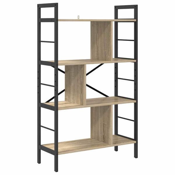 vidaXL &Eacute;tag&egrave;re Ch&ecirc;ne Sonoma 75 x 30 x 123,5 cm Bois d'ing&eacute;nierie