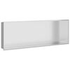 vidaXL Niche de Douche Argent&eacute; 90 x 30 x 9,5 cm Acier inoxydable