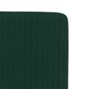 vidaXL Chaises &agrave; manger lot de 4 Vert fonc&eacute; Velours
