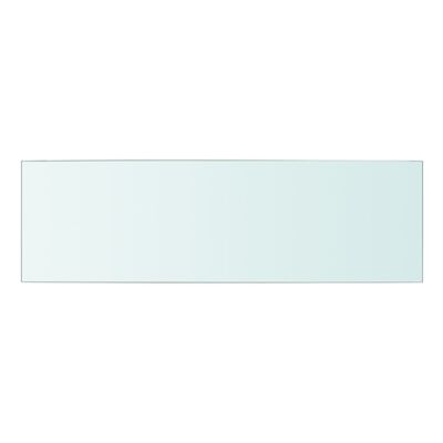vidaXL Panneau d’étagère Verre transparent 50 x 15 cm