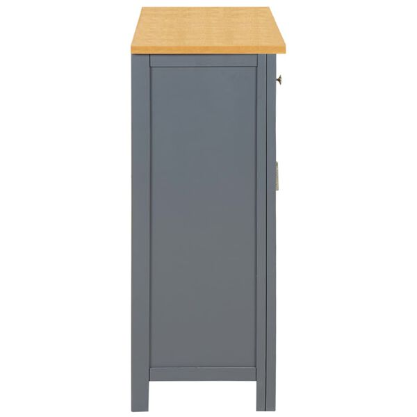 vidaXL Buffet 90x33,5x83 cm Bois de ch&ecirc;ne massif