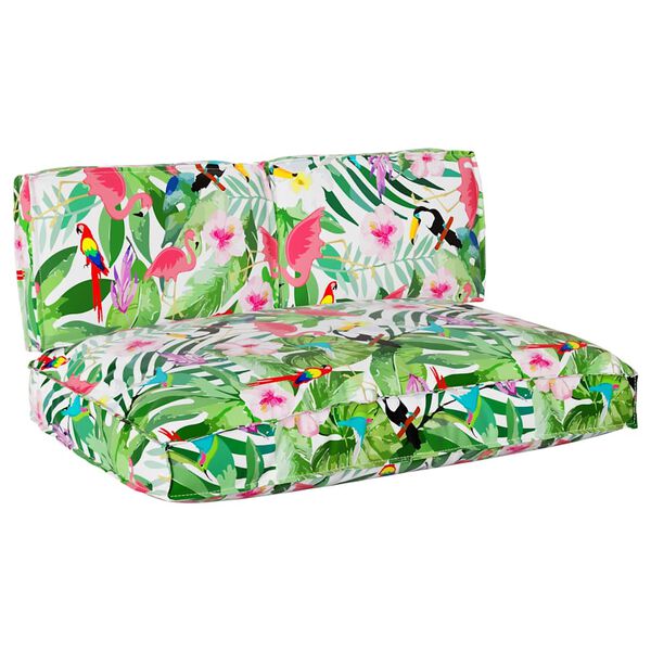 vidaXL Ensemble de coussins Floral 3 pcs Multicolore Tissu Oxford