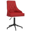 vidaXL Chaises &agrave; manger pivotantes lot de 4 Rouge bordeaux Velours