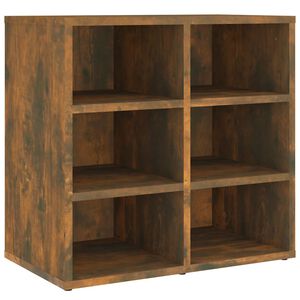 vidaXL Armoire &agrave; chaussures Ch&ecirc;ne fum&eacute; 52,5x30x50 cm