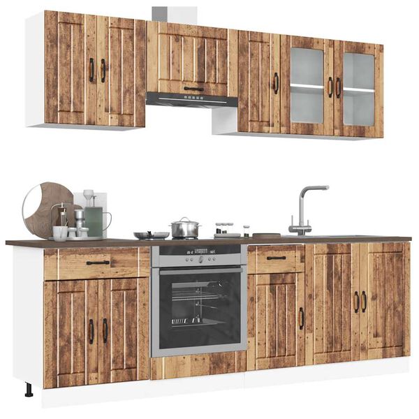 vidaXL Ensemble d'armoires de cuisine 8 pcs Kalmar bois d'ing&eacute;nierie