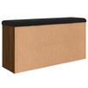 vidaXL Banc &agrave; chaussures ch&ecirc;ne marron 102x32x50 cm bois d'ing&eacute;nierie