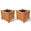 vidaXL Ensemble de 2 lits sur&eacute;lev&eacute;s Bois 30x30x30 cm