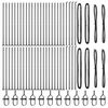 vidaXL Poteau de cl&ocirc;ture. 52 pcs Gris 3,2 x 3,2 x 130 cm