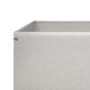vidaXL Lit sur&eacute;lev&eacute; de jardin 100x100x33,5 cm acier inoxydable