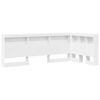 vidaXL T&ecirc;te de lit de rangement Blanc 100 cm Bois d'ing&eacute;nierie