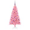 vidaXL Sapin de No&euml;l avec 150 LED avec support Rose 150 cm PVC