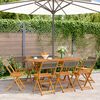 vidaXL Chaises de jardin pliables lot de 8 gris bois d'acacia massif