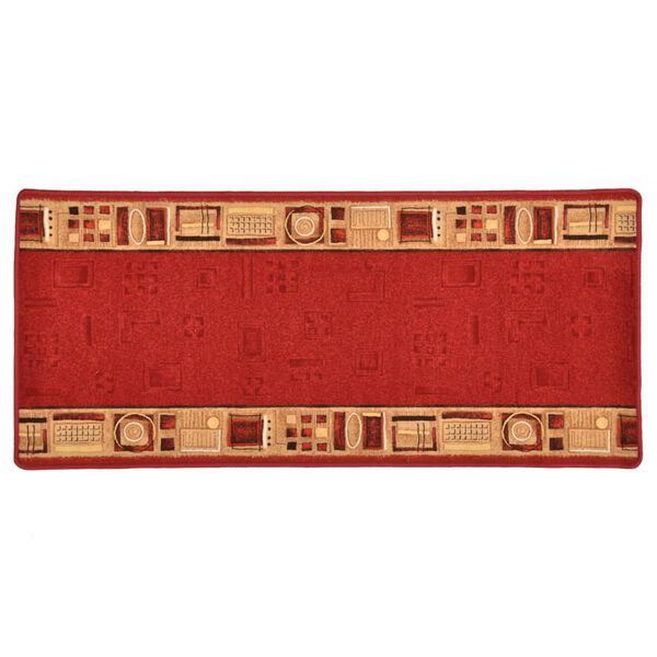 vidaXL Tapis de couloir Support de gel Rouge 67x120 cm