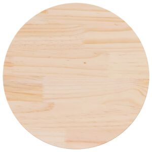 vidaXL Dessus de table &Oslash;70x2,5 cm Bois de pin massif