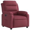vidaXL Fauteuil inclinable &eacute;lectrique Rouge bordeaux Tissu