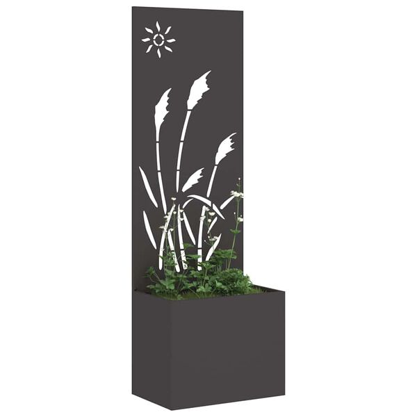 vidaXL &Eacute;cran de confidentialit&eacute; de jardin Fretwork Noir 50 x 140 cm