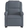 vidaXL Fauteuil inclinable &eacute;lectrique gris fonc&eacute; velours