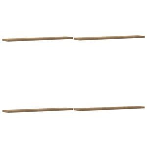 vidaXL Panneau de biblioth&egrave;que 4 pcs ch&ecirc;ne artisanal 60x10x1,5 cm