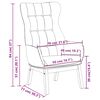 vidaXL Chaise de relaxation Noir Tissu