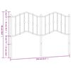 vidaXL T&ecirc;te de lit m&eacute;tal noir 150 cm