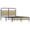 vidaXL Cadre de lit sans matelas 140x200 cm ch&ecirc;ne sonoma