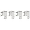 vidaXL Kit fixation porte coulissante 366 cm Acier inoxydable Argent&eacute;