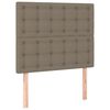 vidaXL Cadre de lit sans matelas taupe 120x200 cm tissu