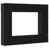 vidaXL Ensemble meuble TV 8 pcs Ch&ecirc;ne noir Bois d'ing&eacute;nierie